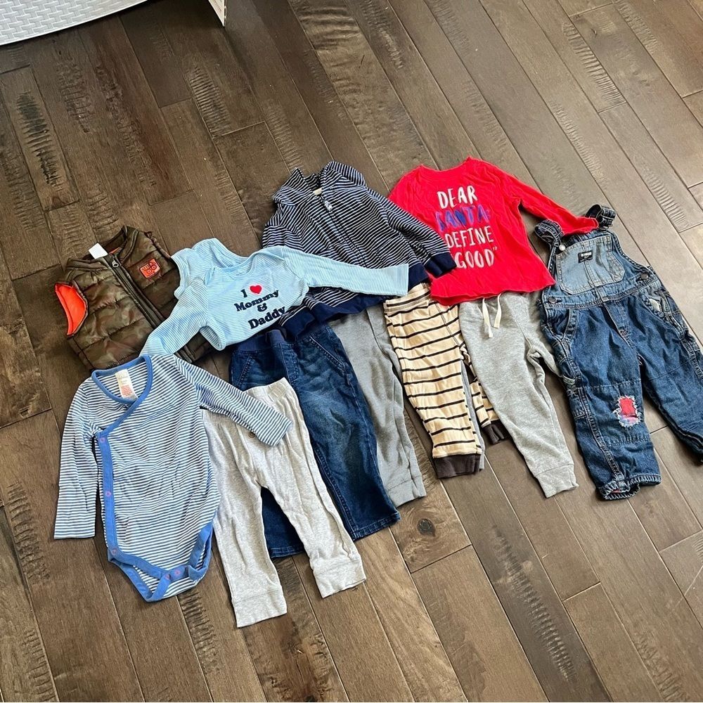 Toddler Boys Fall Winter Clothing Lot Bundle Sets 18M - 24M